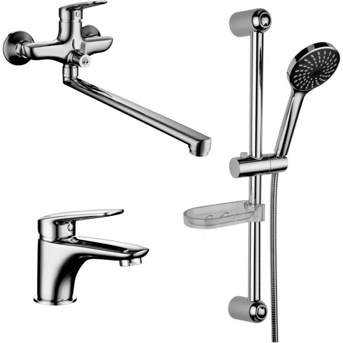 Комплект смесителей LEMARK SET для ванной 3 в 1 LM7302C Комплект смесителей LEMARK SET для ванной 3 в 1 LM7302C