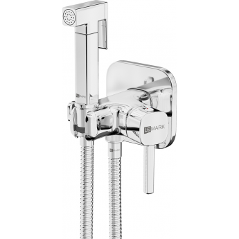 Смеситель LEMARK SOLO с гигиеническим душем, встраиваемый, хром